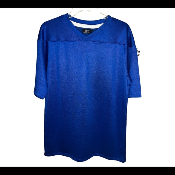 Zara Shirts Zara Nwt Sports Jersey Blue Poshmark